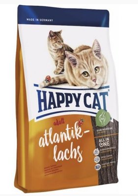 Happy Cat (Хэппи Кэт) - Supreme Atlantik Lachs Сухой корм для кошек с лососем 1,3 кг