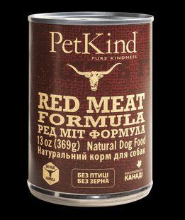 PetKind Red Meat Formula консерва для собак з червоним мʼясом 369 г