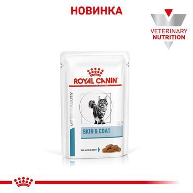 Royal Canin (Роял Канин) SKIN&COAT CAT Влажный диетический корм для кошек при дерматозе и выпадении шерсти