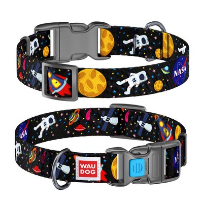 Collar Нашийник WAUDOG Nylon з малюнком "NASA"