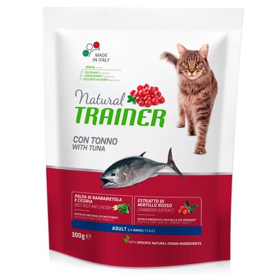 Trainer Cat Natural with Tuna Трейнер сухой корм для взрослых кошек в возрасте от 1 года, с тунцем, 300 г