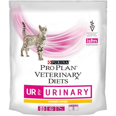 Purina Pro Plan Veterinary Diets UR URINARY - Лечебный сухой корм для кошек при заболеваниях нижних отделов мочевыводящих путей 350 г