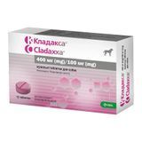 Кладакса для кошек и собак таблетки 400/100 мг (30,1-80кг)