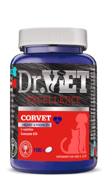 Dr.Vet Corvet Вітамінно-мінеральна добавка для собак і котів 100 таблеток