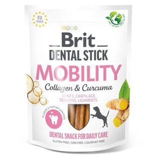 Brit Dental Stick Mobility - Ласощі для собак 251 г (колаген та куркума)
