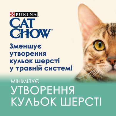 Cat Chow Hairball Шматочки в желе з куркою та зеленою квасолею для котів 85 г