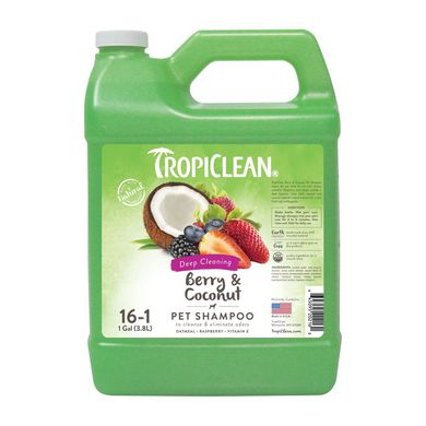 TropiClean Шампунь для кошек и собак «Berry & Coconut» (Ягоды и кокос) 3,8 л