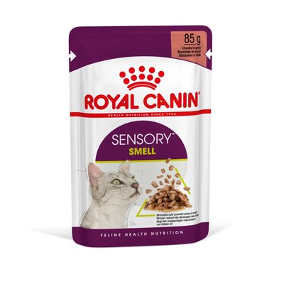 Royal Canin (Роял Канин) SENSORY SMELL GRAVY Влажный корм для кошек, стимулирующий обонятельные рецепторы в соусе
