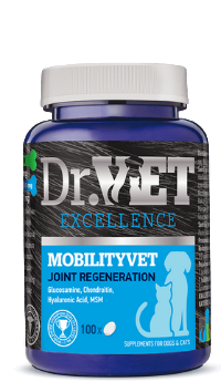 Dr.Vet Mobilityvet Вітамінно-мінеральна добавка для собак і котів 100 таблеток
