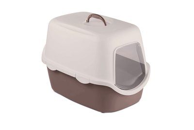 StefanPlast Туалет с фильтром для кошек Cathy коричнево-розовый 56*40*40 см