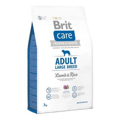 Brit Care Adult Large Breed Lamb & Rice - Сухой корм для взрослых собак крупных пород (весом от 25 кг) 3 кг (ягненок и рис)