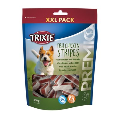 Ласощі для собак Trixie PREMIO Chicken and Pollock Stripes 300 г (курка і риба)