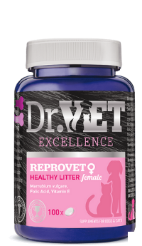 Dr.Vet Reprovet Female Вітамінно-мінеральна добавка для собак і котів 100 таблеток