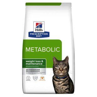 Hill&rsquo;s Prescription Diet Metabolic - Сухий корм для котів з куркою 1,5 кг