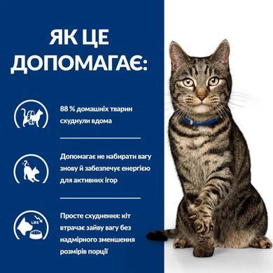 Hill&rsquo;s Prescription Diet Metabolic - Сухий корм для котів з куркою 1,5 кг
