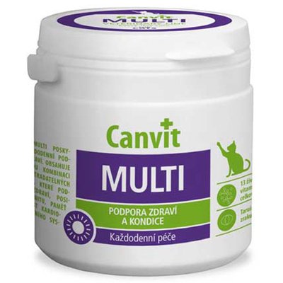 Canvit Multi for Cats Витаминная добавка для улучшения физической формы у кошек, 100 г