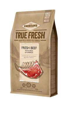 Carnilove True Fresh BEEF for Adult dogs сухой корм для взрослых собак всех пород 4кг (говядина)