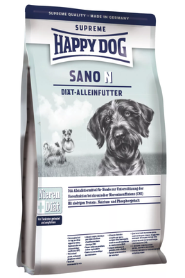 Happy Dog (Хэппи Дог) - Sano N Сухой диетический корм для взрослых собак всех пород, при заболеваниях почек, печени и сердечно-сосудистых заболеваниях 1 кг