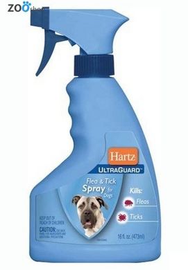 Hartz (Хартс) спрей от блох и клещей для собак, 473 мл
