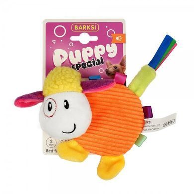 Игрушка для собак Barksi Puppy Special Шелесткая овечка с пищалкой для щенков