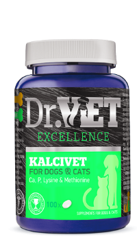 Dr.Vet Calcivet Вітамінно-мінеральна добавка для собак і котів 100 таблеток