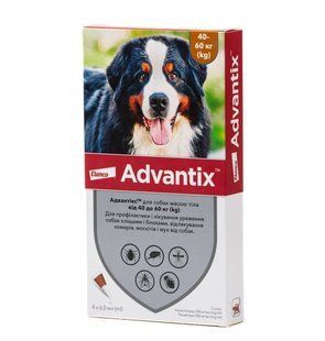 Bayer ADVANTIX XXL (Адвантікс) краплі на холку від бліх та кліщів для собак 40-60 кг, упаковка