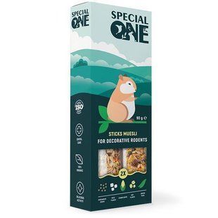 Special One Лакомство Мюсли палочки для декоративных грызунов 90 г