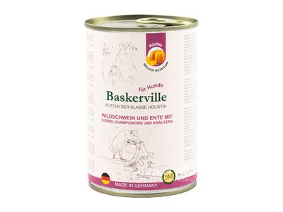 Baskerville консерва для собак Holistic Кабан та качка з гарбузом та зеленню 400г