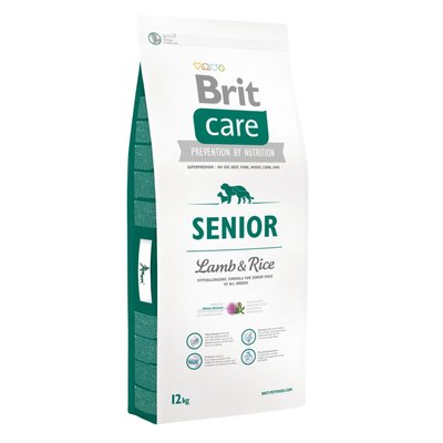 Brit Care Senior Lamb & Rice - Сухой корм для пожилых собак всех пород 12 кг (ягненок и рис)