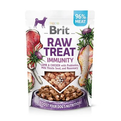 Brit Raw Treat Immunity Freeze-dried - Лакомство для собак 40 г (ягненок и курица)