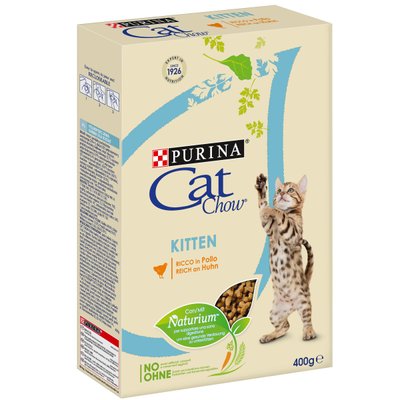 CAT CHOW Kitten - Сухой корм для котят с курицей 0,4 кг