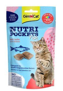 Nutri Pockets Лакомство для кошек Рыбные Лосось 60г