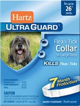 Hartz (Хартс) ошейник для крупных собак и щенков от блох и клещей, белый, 65 см