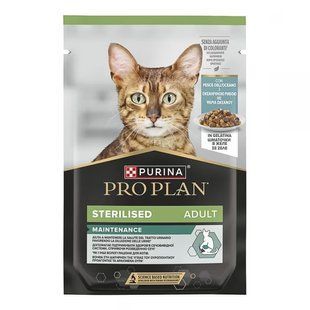 ProPlan Sterilised Nutrisavour - Влажный корм для стерилизованных кошек и кастрированных кошек с океанической рыбой 85 гр