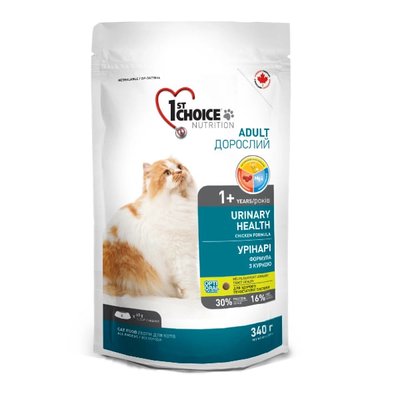 1st Choice Urinary Health ФЕСТ ЧОЙС УРІНАРІ ХЕЛС корм для котів схильних до МБК (сечокам'яна хвороба), 0.34 кг