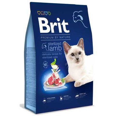 Brit Premium by Nature Cat Sterilized Lamb корм для стерилизованных котов 1,5кг (ягненок)