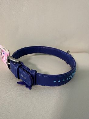 Collar Ошейник Glamour с клеевыми стразами, фиолетовый
