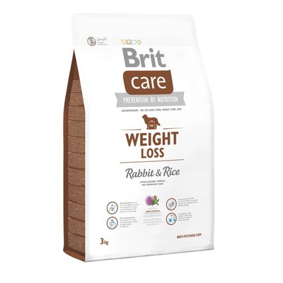 Brit Care Weight Loss Rabbit & Rice - Сухой корм для собак с лишним весом 3 кг (кролик и рис)