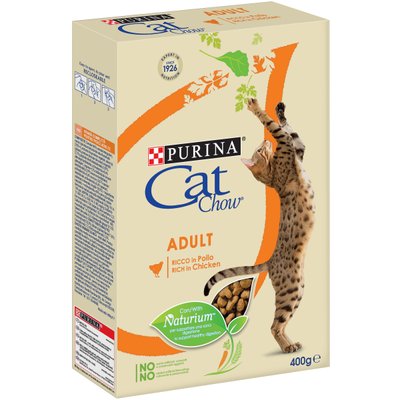 CAT CHOW Adult - Сухой корм для взрослых кошек с курицей и индейкой 0,4 кг
