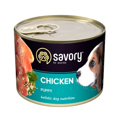 Savory корм для щенков 200г (курица)