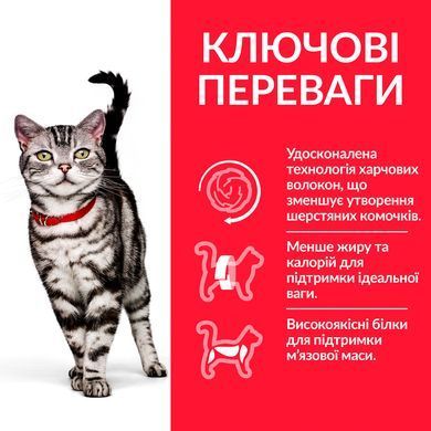 HILL'S SP Adult Hairball & Indoor Хиллс Сухой Корм ​​для Кошек с Курицей - 300 г