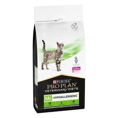 Purina Pro Plan Veterinary Diets HA HYPOALLERGENIC - Лечебный сухой корм для кошек при аллергических реакциях 1,3 кг