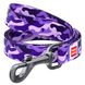 Collar Поводок WAUDOG Nylon с рисунком "Фиолетовый камо"