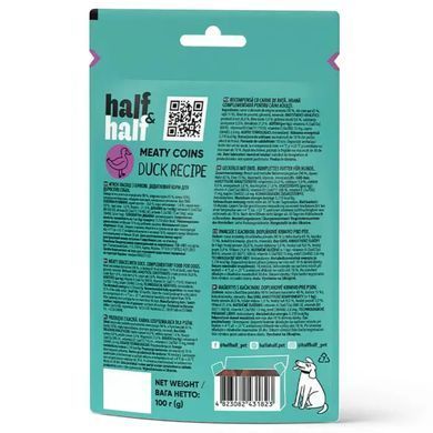 Half&Half Meaty Coins Adult - Лакомство для собак 100 г (утка)