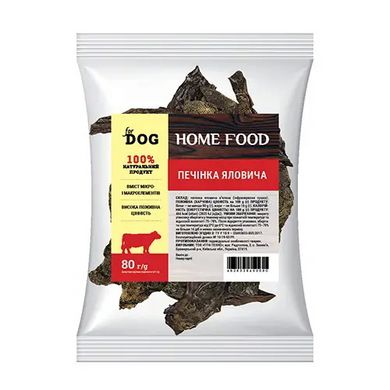 Home Food Лакомства для собак "Печень говяжья сушеная" 80 г