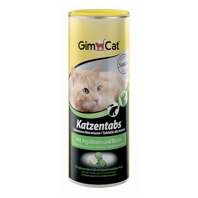 GimCat Katzentabs Algobiotin & Biotion вітаміни для кішок з алгобіотином для шкіри та шерсті, 710 таб