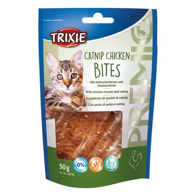 Ласощі для кішок Trixie PREMIO Catnip Chicken Bites 50 г (курка)