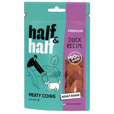 Half&Half Meaty Coins Adult - Ласощі для собак 100 г (качка)