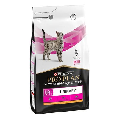 Purina Pro Plan Veterinary Diets UR URINARY - Лечебный сухой корм для кошек при заболеваниях нижних отделов мочевыводящих путей 1,5 кг