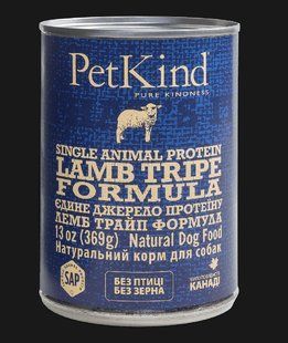 PetKind Lamb Tripe Single Animal Protein Formula консерва для собак з ягням та рубцем монопротеїн 369 г